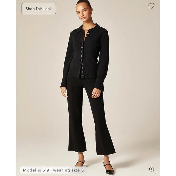 J. Crew New Delaney Kickout Sweater Pant Black NWT size XXL - Picture 2 of 10